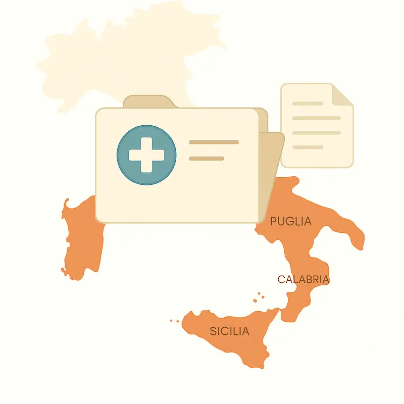 Guida per richiedere la cartella clinica nel Sud Italia e nelle Isole